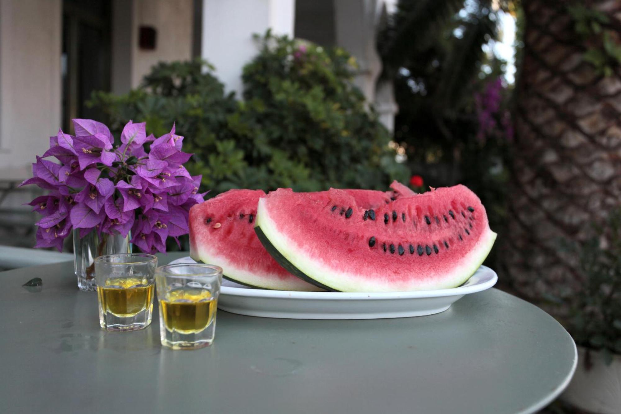 Achilleion Hotel Skyros Bagian luar foto